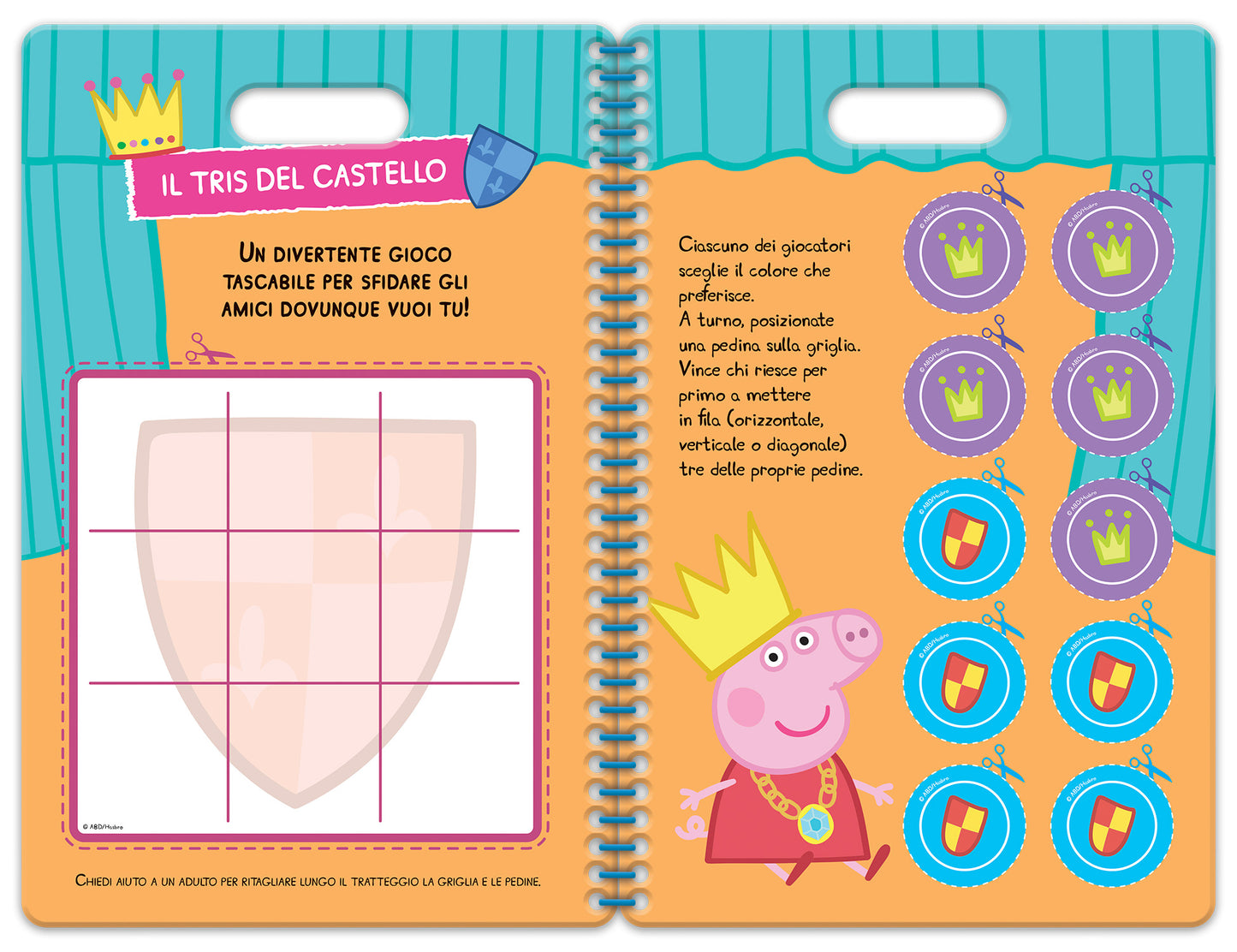 Peppa Pig. Puffy sticker. Oh che bel castello!