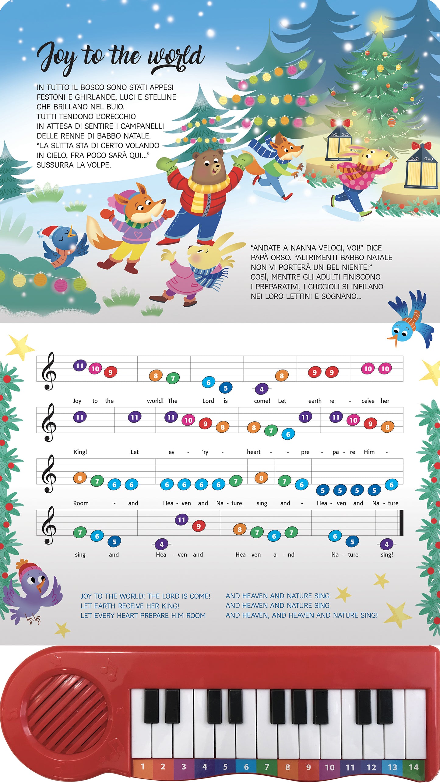 Il libro pianoforte di Natale. Con 8 famose canzoncine da leggere, cantare e suonare!