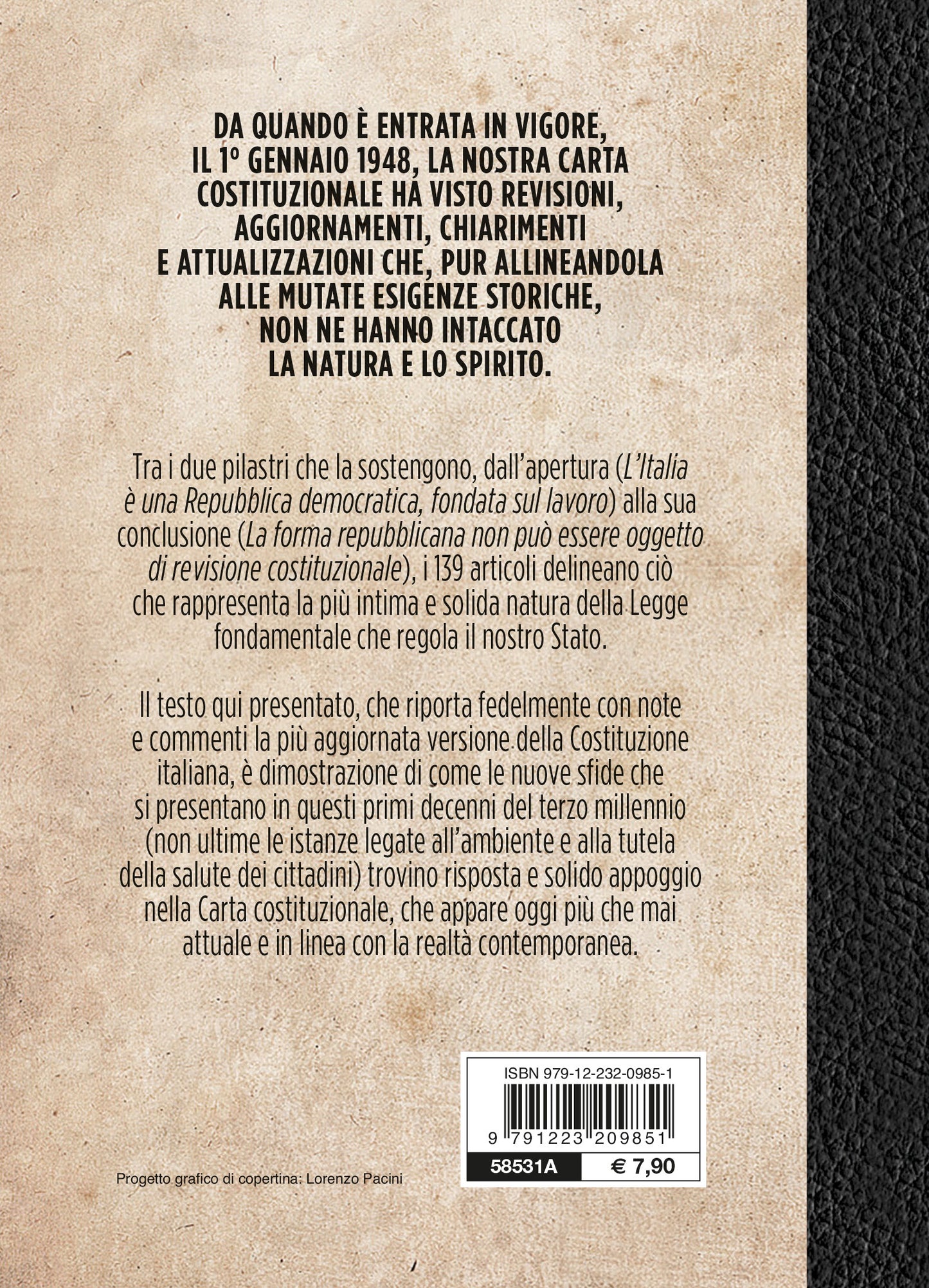 La Costituzione della Repubblica Italiana