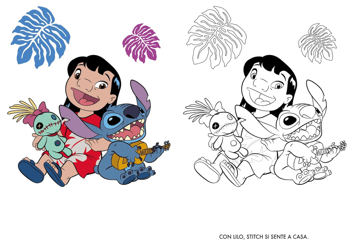 Stitch Primo album da colorare. Alieni speciali