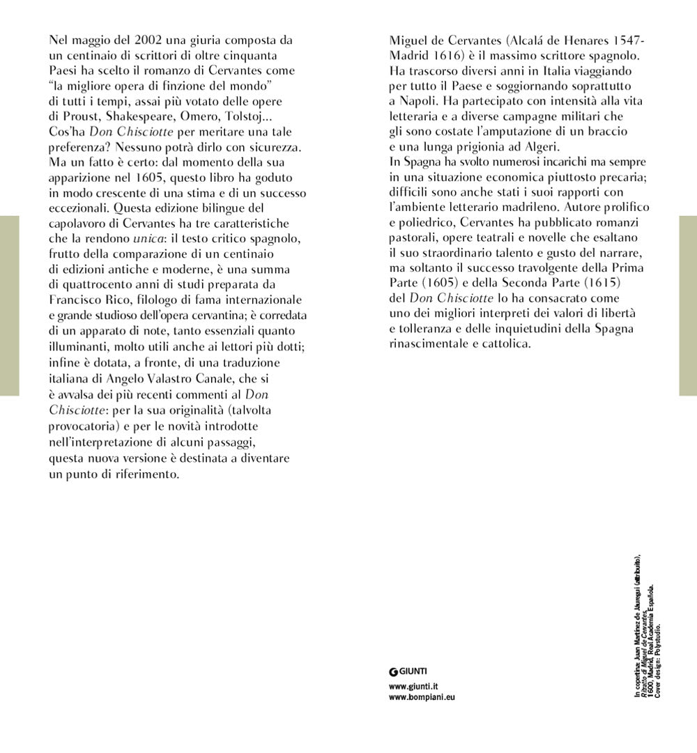 Don Chisciotte della Mancia. Testo spagnolo a fronte