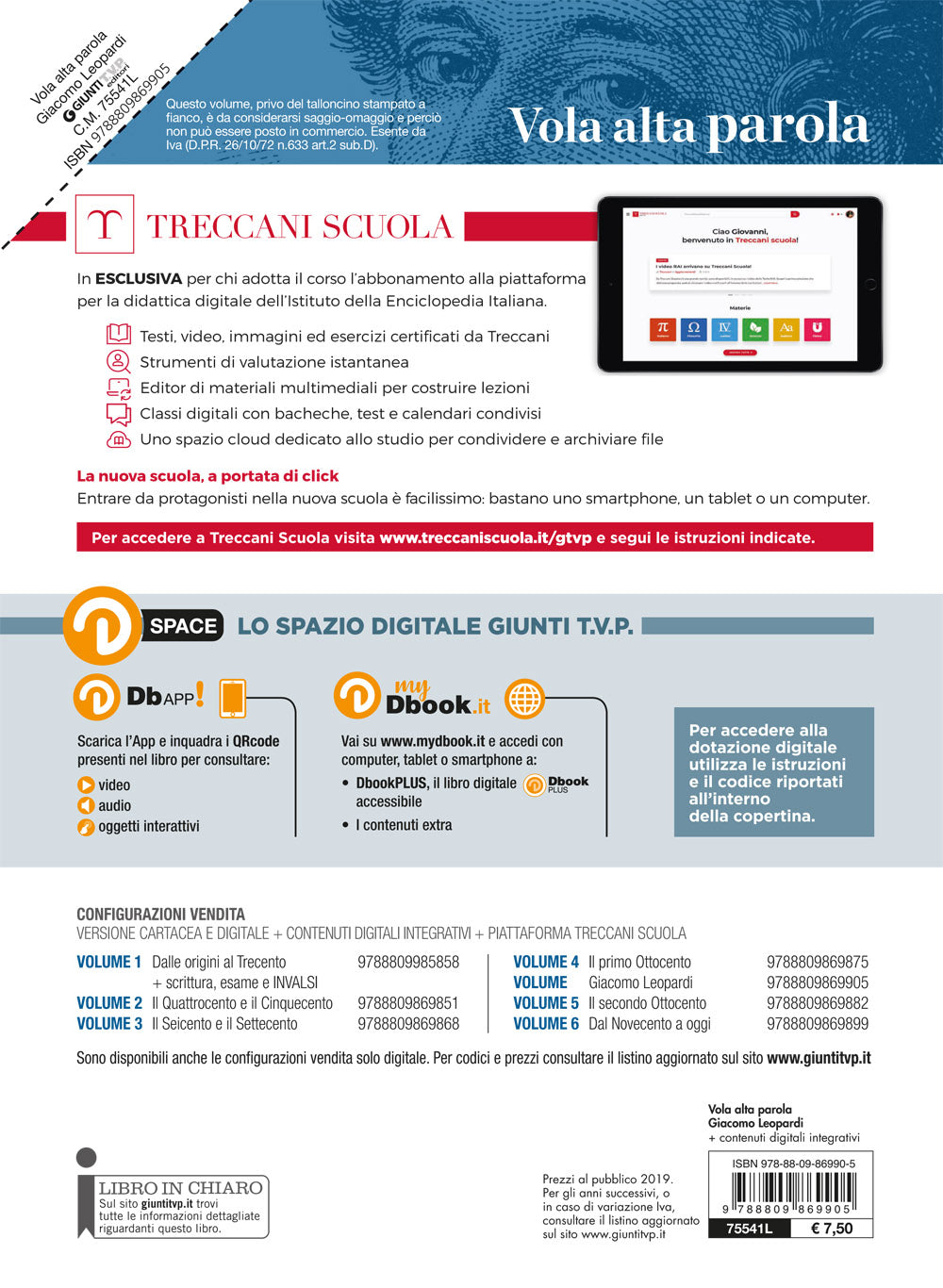 Vola Alta Parola Vol. Giacomo Leopardi. Giacomo Leopardi