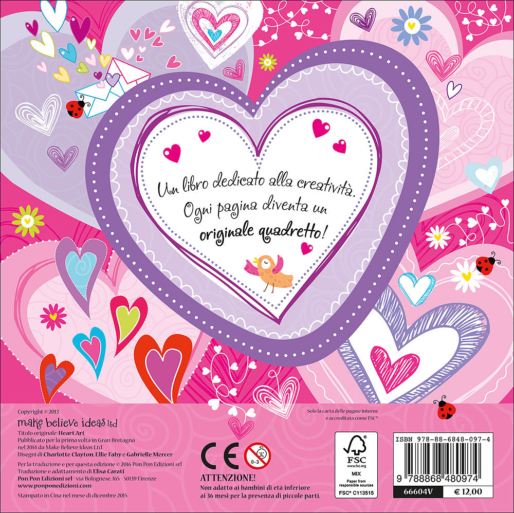 Cuori & Ghirigori. L'arte di creare con il cuore! - Con 6 pennarelli a forma di cuore