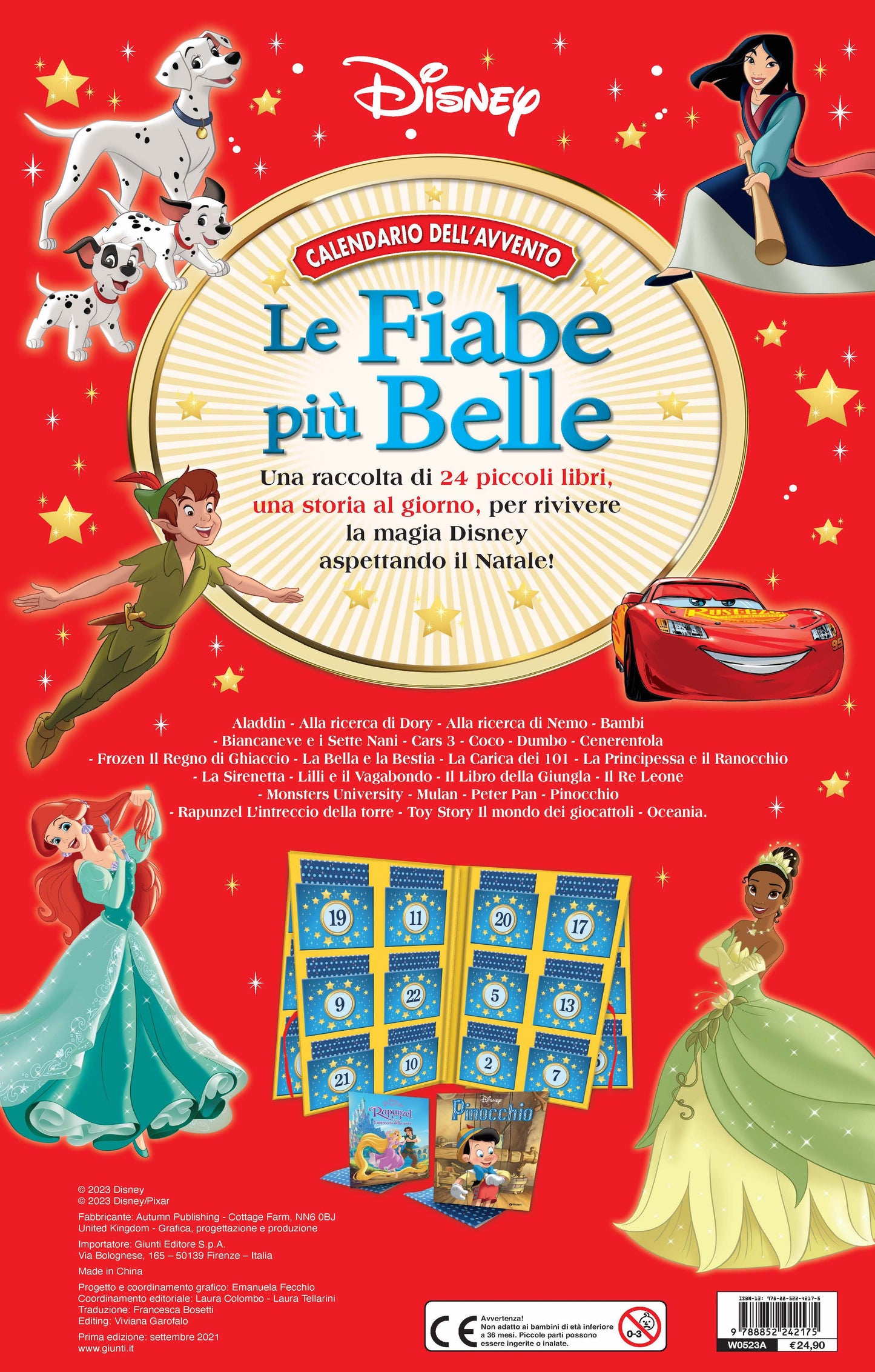 Calendario dell'avvento Disney. Una storia al giorno - 24 libri per vivere la magia