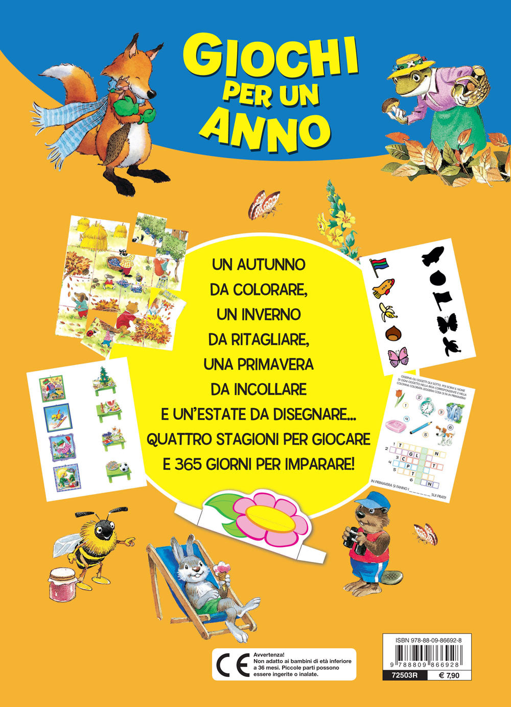 Giochi per un anno. Leggi, gioca, colora, ritaglia e incolla!