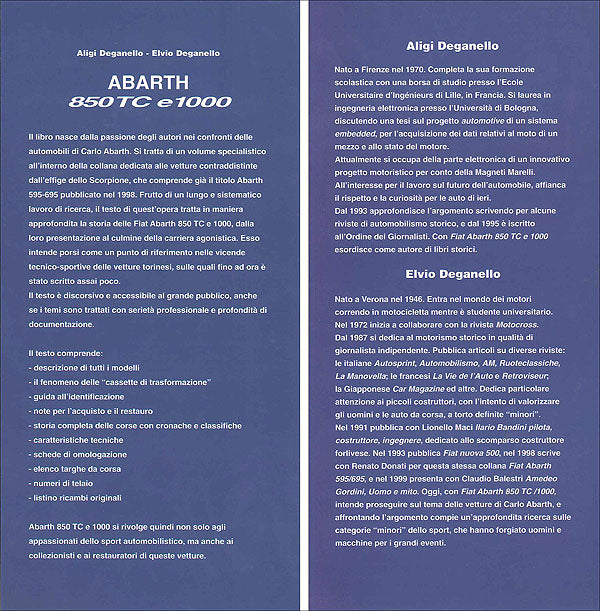 Abarth 850 TC e 1000