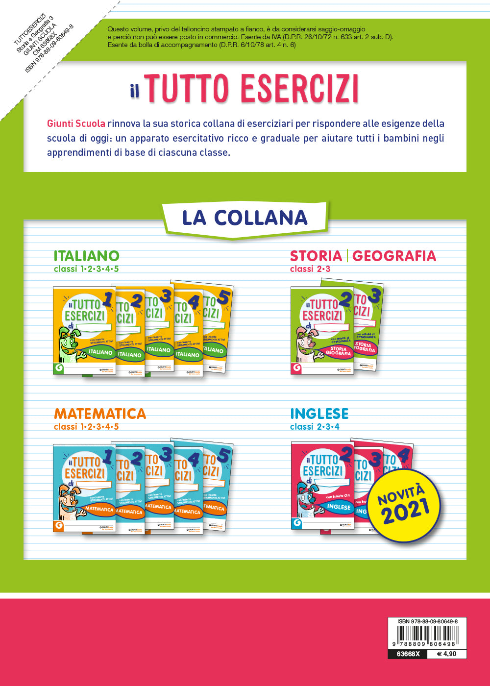 Il mio Tutto Esercizi - Storia e Geografia 3. Il tempo - Ricostruire il passato - La storia della Terra - Il Paleolitico - Il Neolitico - Lo spazio - Gli ambienti