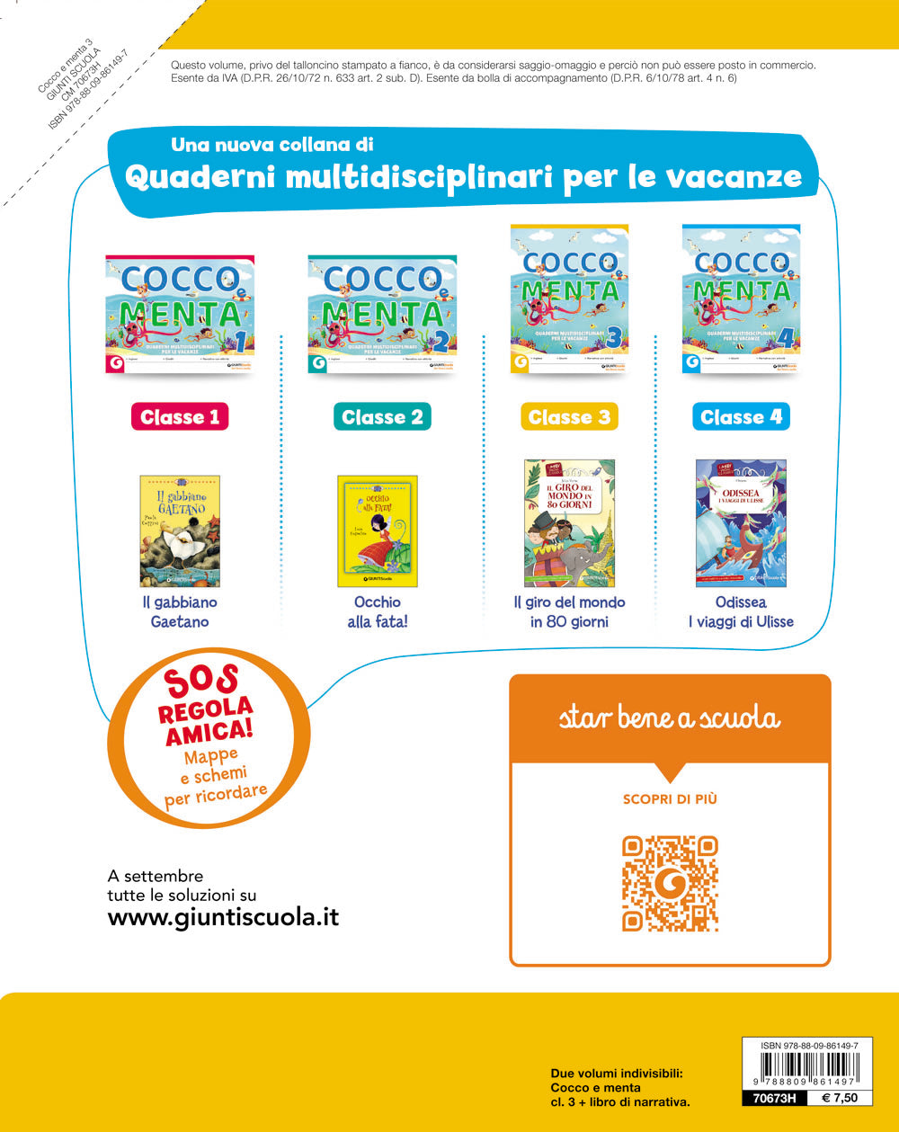 Cocco e Menta 3 + Il giro del mondo in 80 giorni. Quaderni multidisciplinari per le vacanze