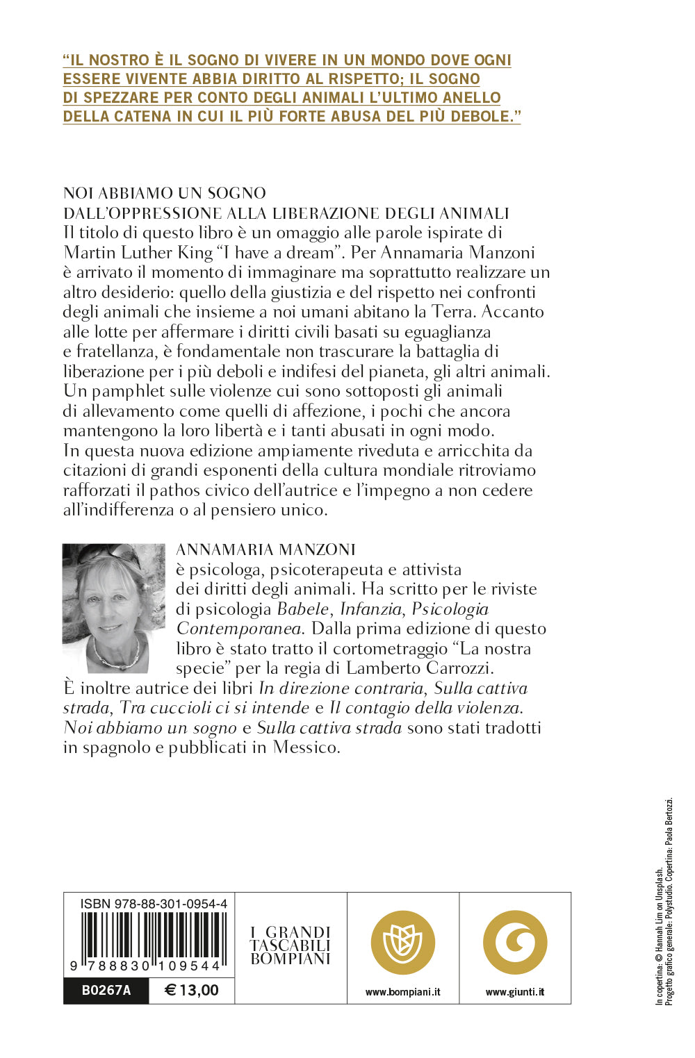 Noi abbiamo un sogno. Dall'oppressione alla liberazione degli animali