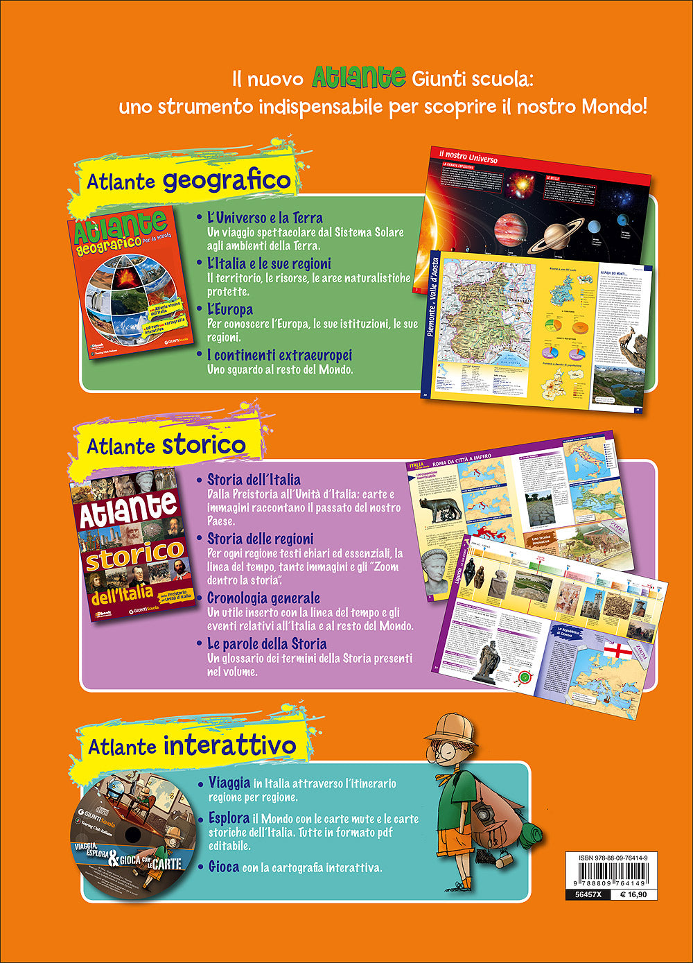 Atlante geografico per la scuola. Con Atlante storico dell'Italia e CD-rom con cartografia interattiva