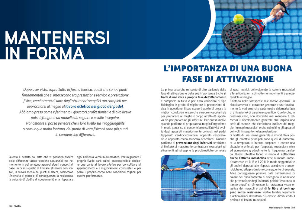 Padel. La preparazione fisica e la posizione in campo per dare il massimo senza infortuni