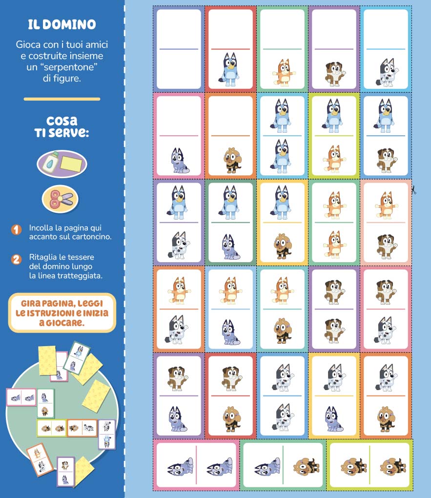 Bluey - Taglia & Incolla: Giochiamo Insieme!