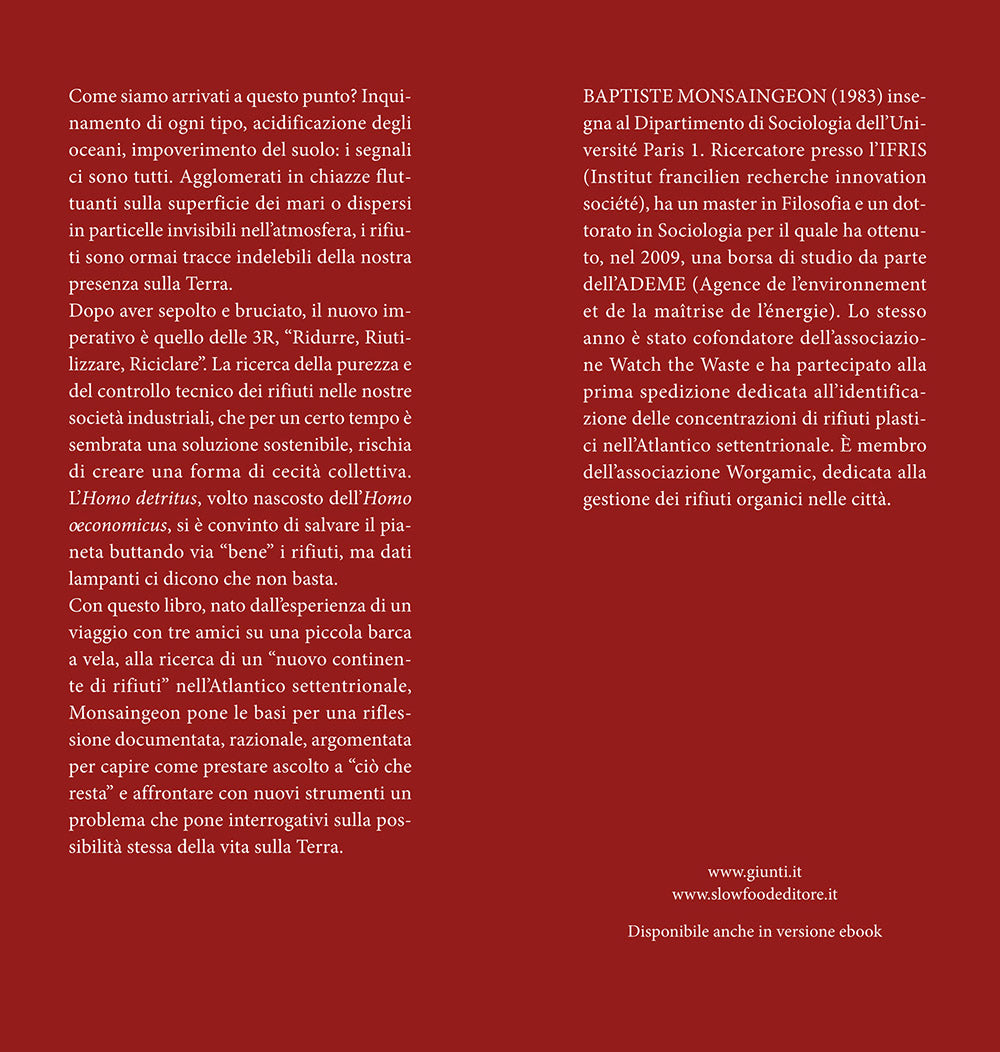 Homo Detritus . Critica della società dei rifiuti