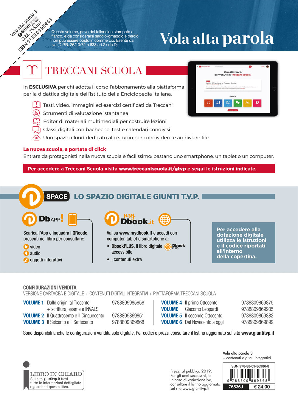 Vola Alta Parola Vol. 3. Il Seicento e il Settecento