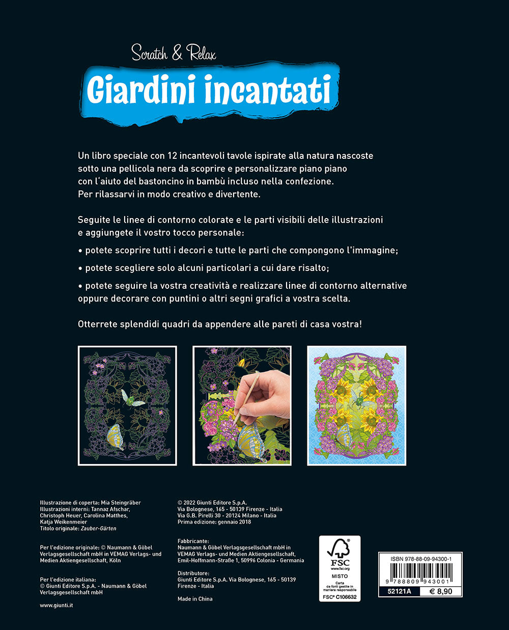 Giardini incantati. 1 2 incantevoli immagini da scoprire e trasformare per rilassarsi in modo creativo.