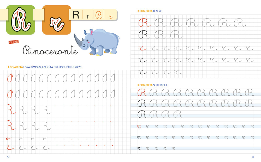 Imparo a scrivere le lettere in stampatello e corsivo