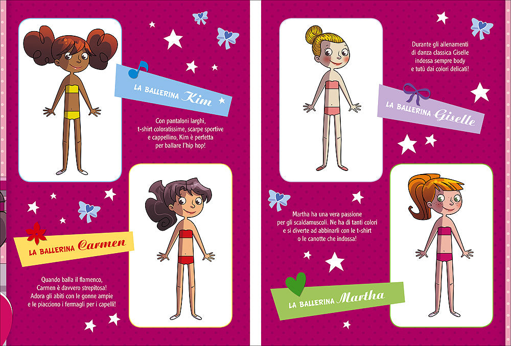 Ballerine attacca-stacca. Con tanti vestiti e accessori attacca-stacca!