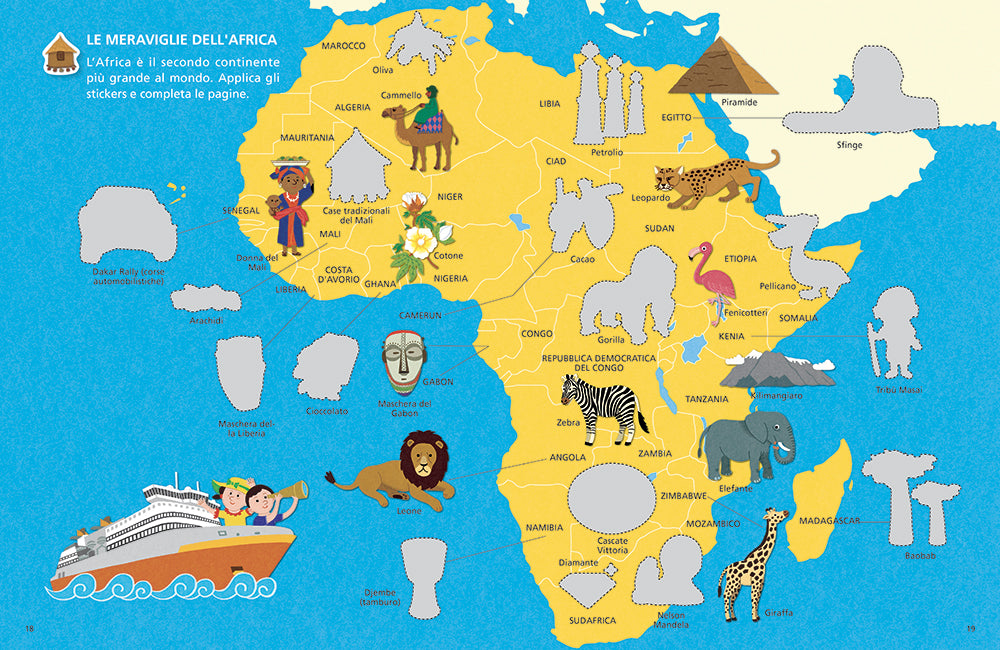Viaggio intorno al mondo. Bandiere, popoli e monumenti
