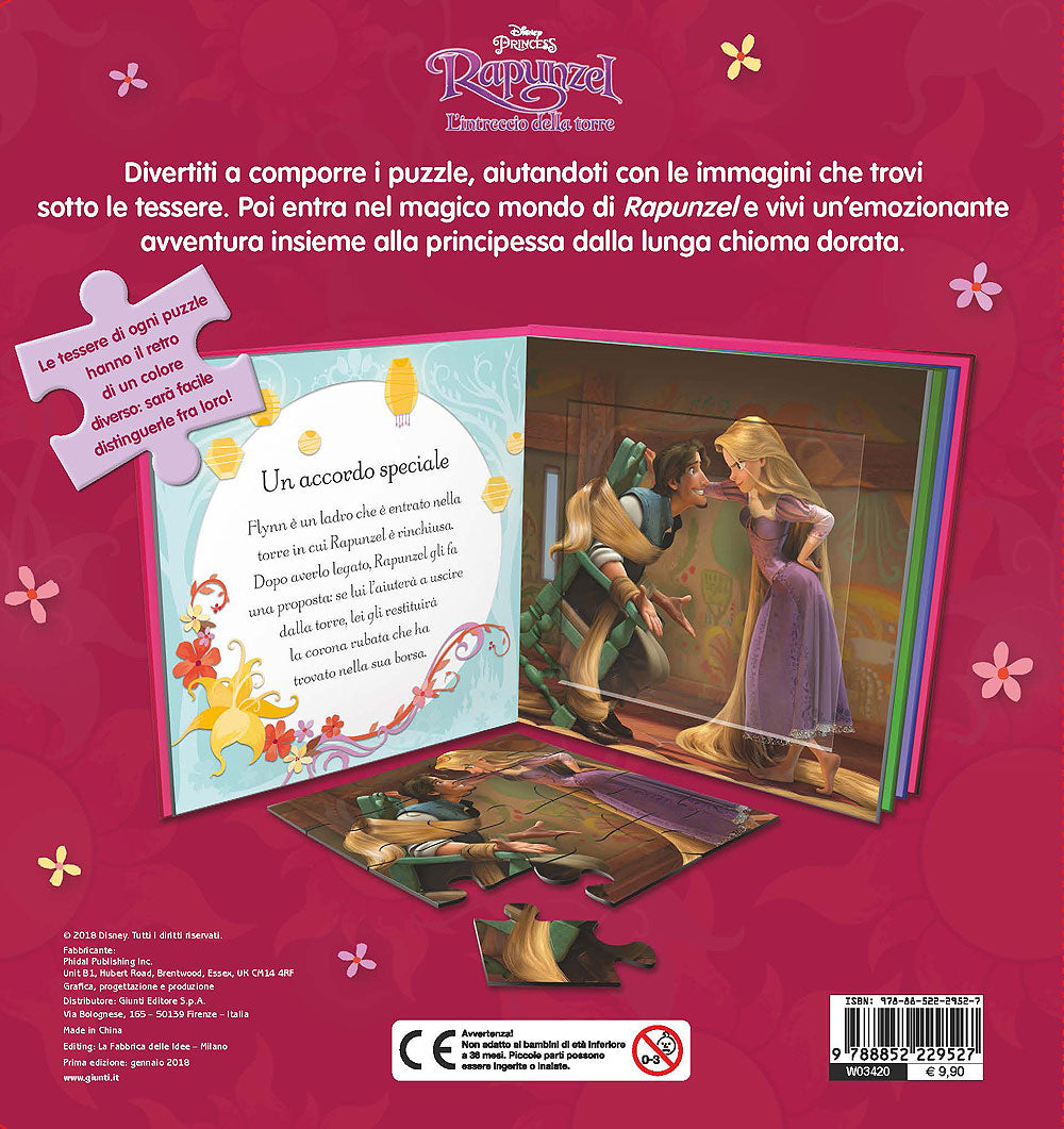 Libri Puzzle - Principesse. Rapunzel. L'intreccio della torre. Con 4 grandi puzzle!