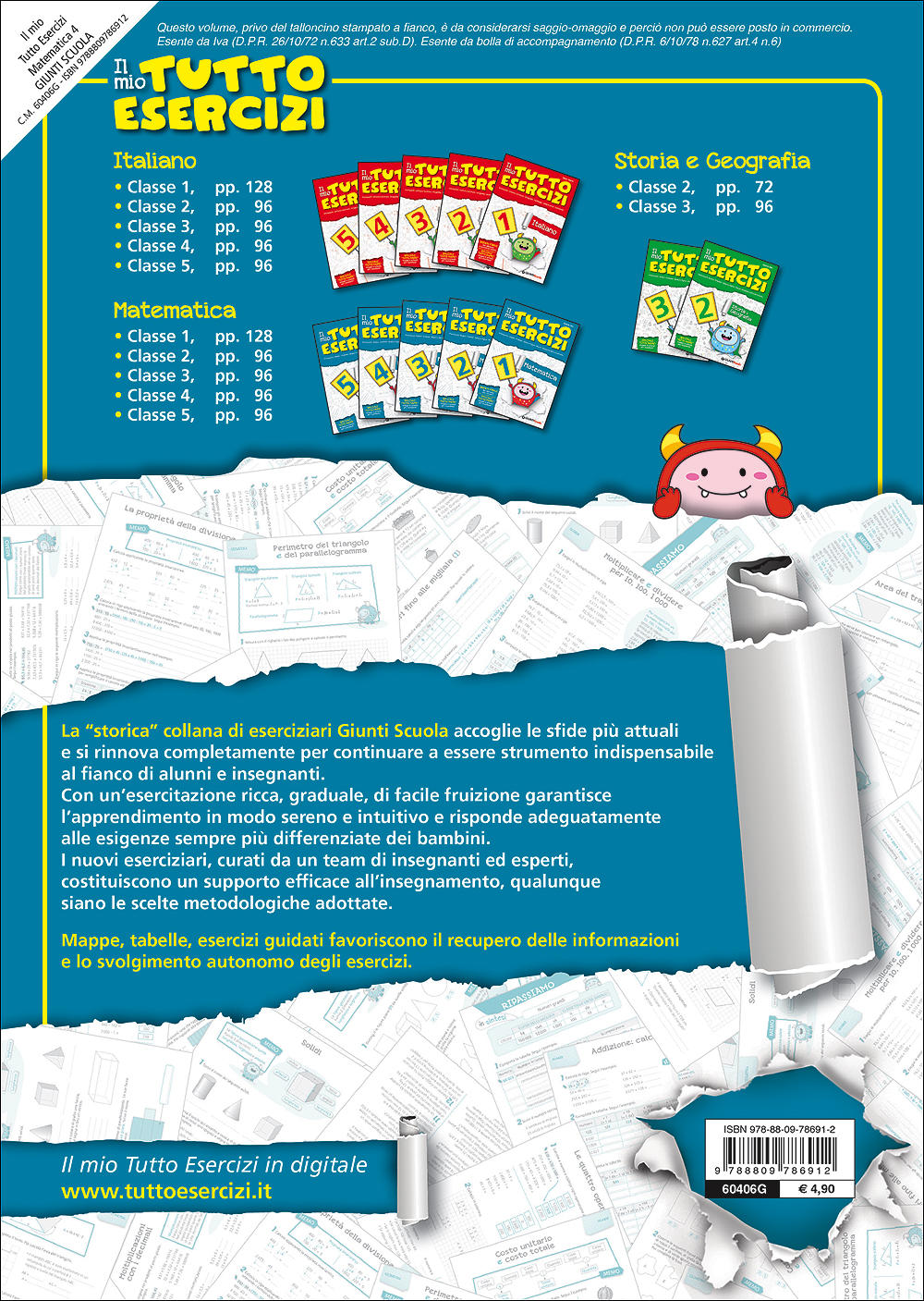 Il mio Tutto Esercizi Matematica 4. Numeri - Problemi - Misure - Geometria - Relazioni, dati e previsioni