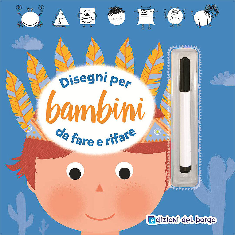 Disegni per bambini da fare e rifare. Con pennarello con inchiostro a base d'acqua