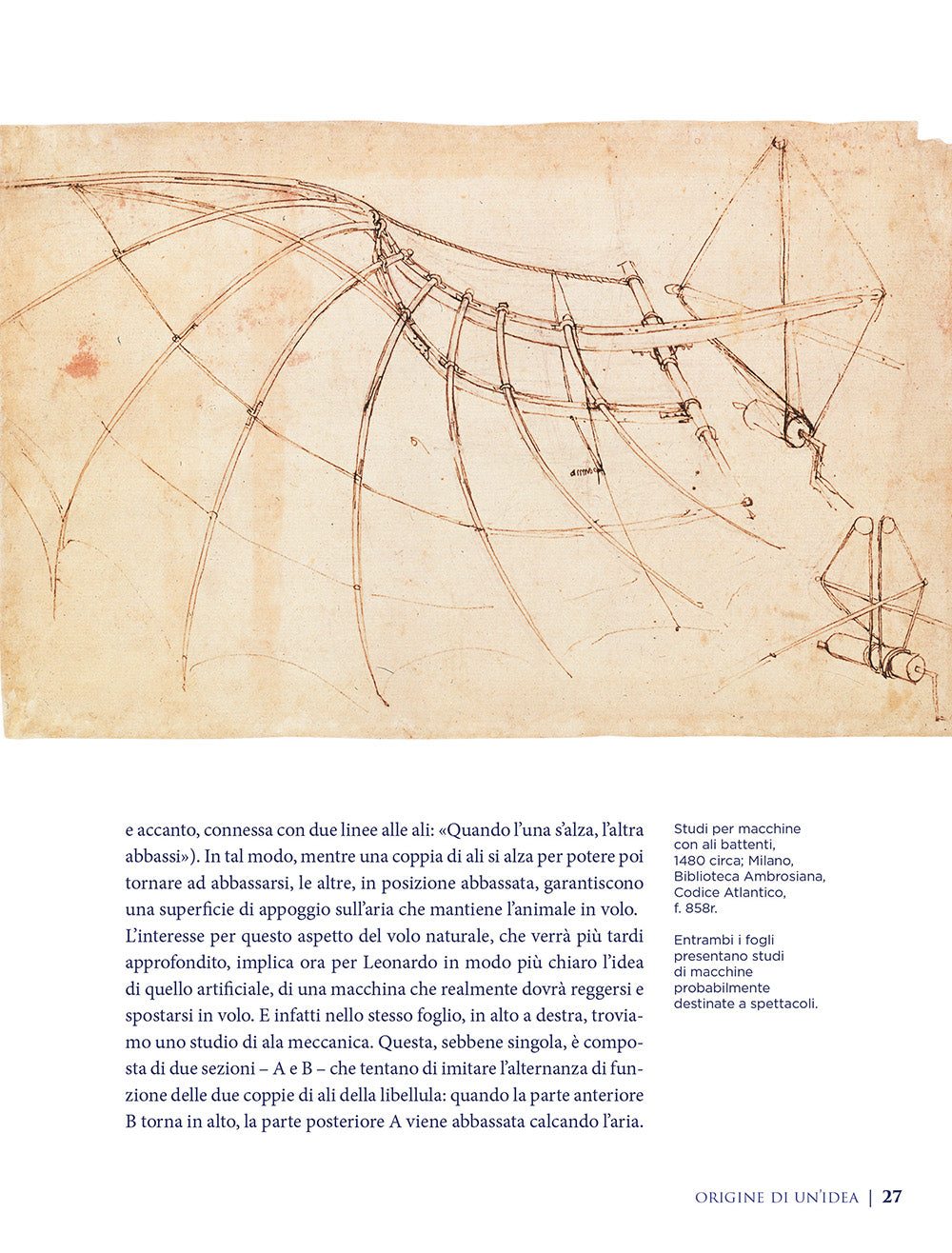 Il volo. Leonardo da Vinci. Artista / scienziato