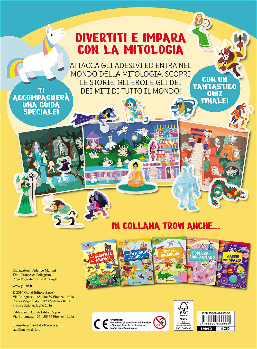 Il mondo della mitologia. Con tantissimi adesivi!