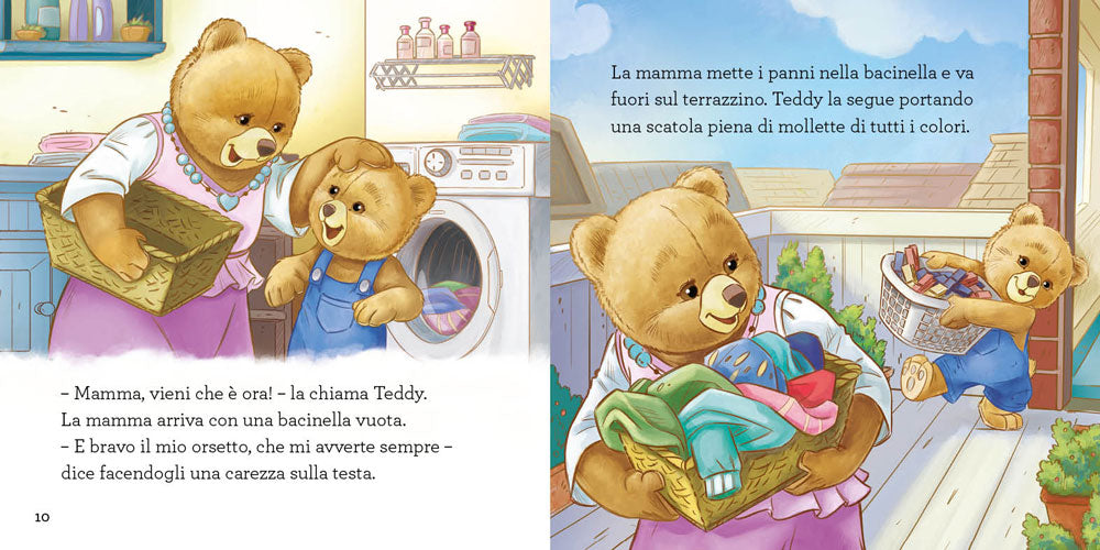 Teddy aiuta la mamma