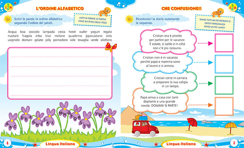 Imparo in vacanza - vado in terza. Attività di ripasso per bambini della scuola primaria