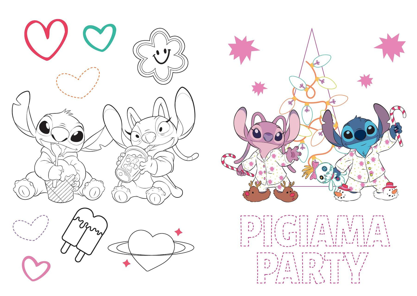 Stitch Disegna&colora - 100% Angel