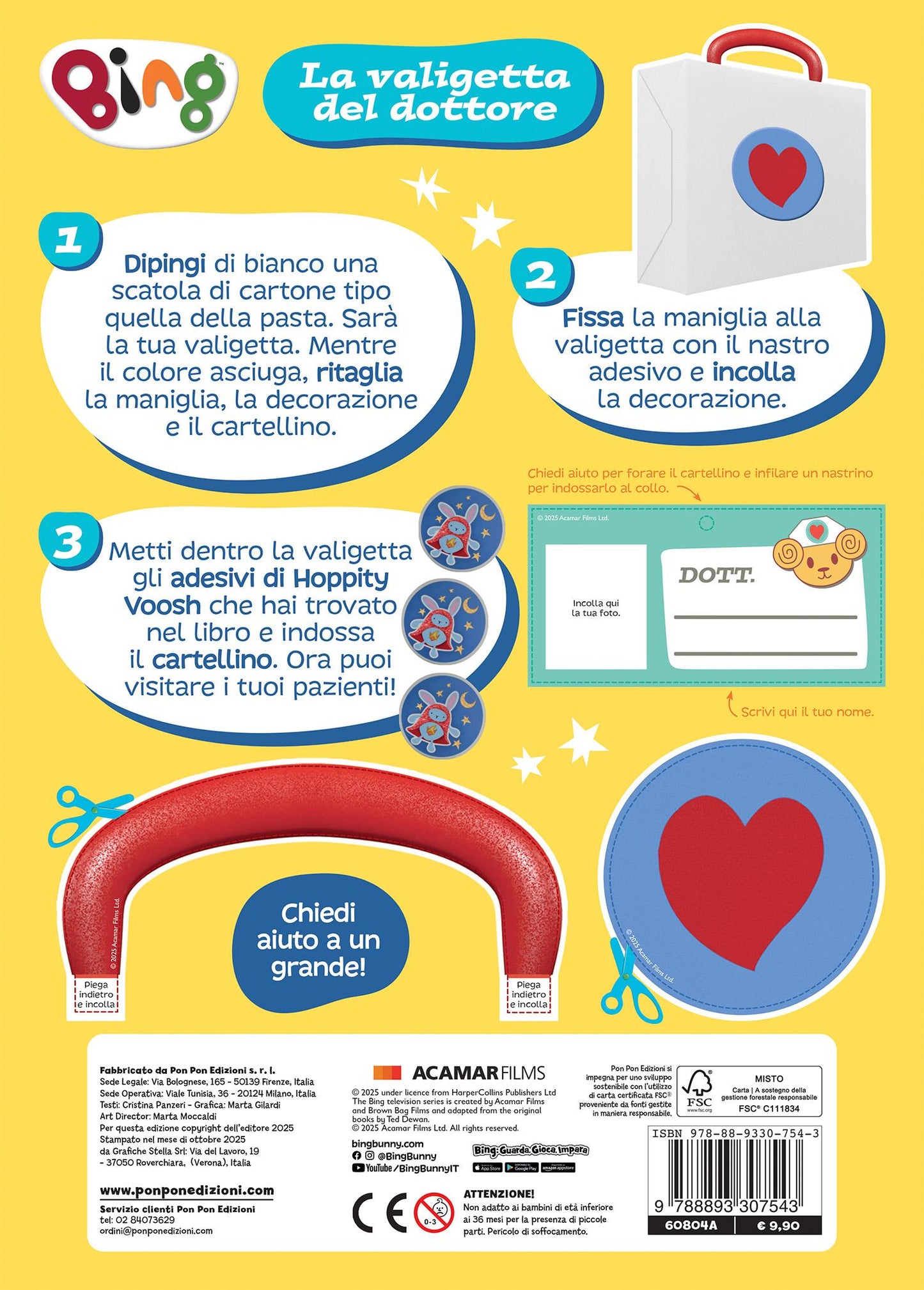 Bing. Activity con gadget. Giochiamo al dottore + Set dottore