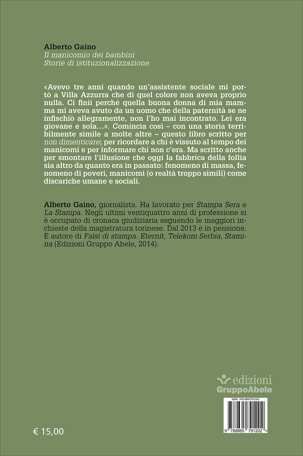 Il manicomio dei bambini. Storie di istituzionalizzazione