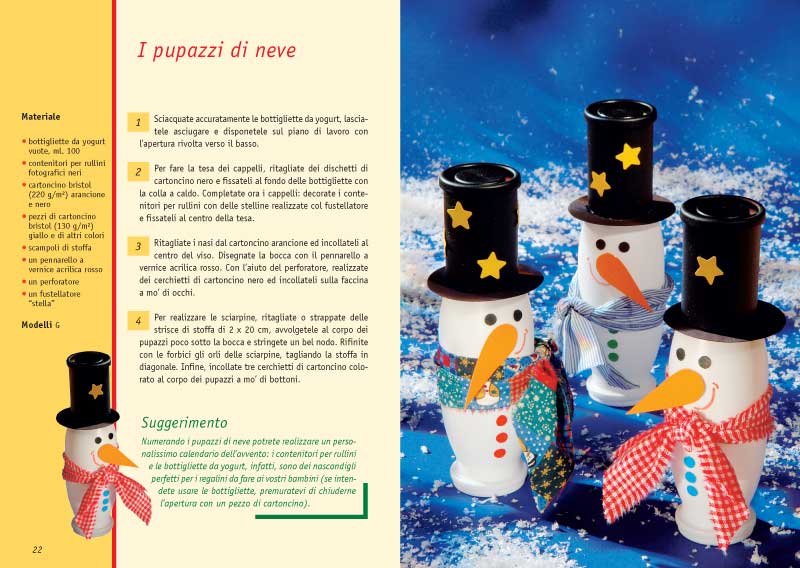 Creazioni natalizie per bambini con materiale riciclato