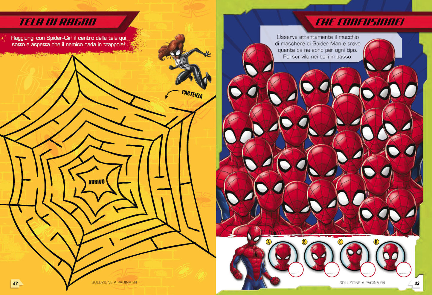 Spiderman 100 Sfide Attività e giochi. Con tanti adesivi