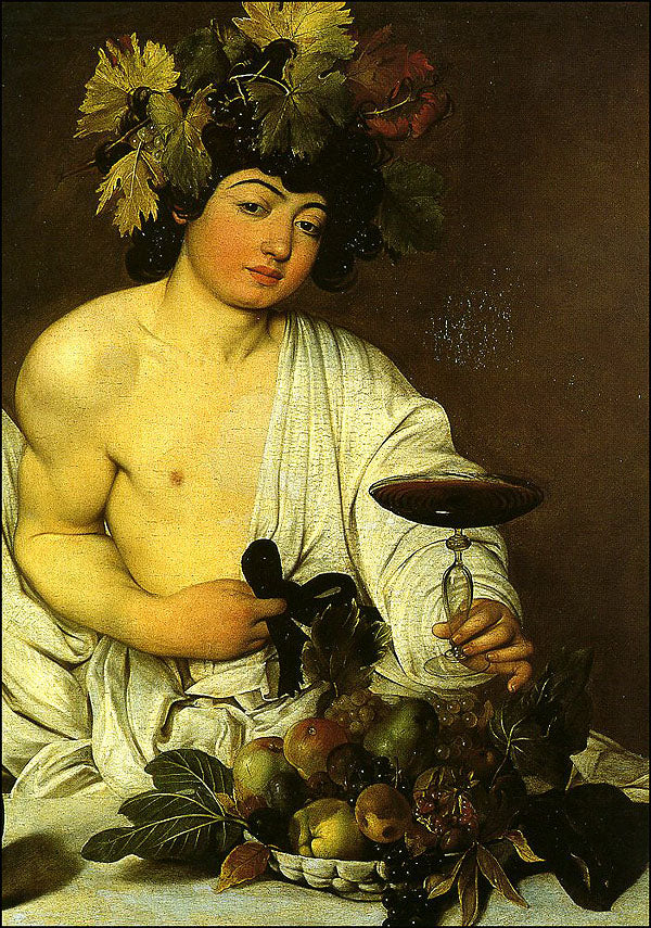 Cartolina. Firenze - Galleria degli Uffizi. Bacco (1596-1600 circa)