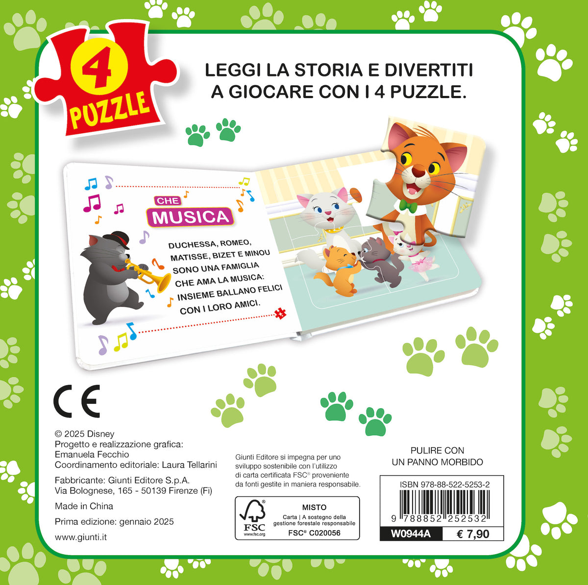 Cuccioli da amare Libro Mini Puzzle 16 tessere