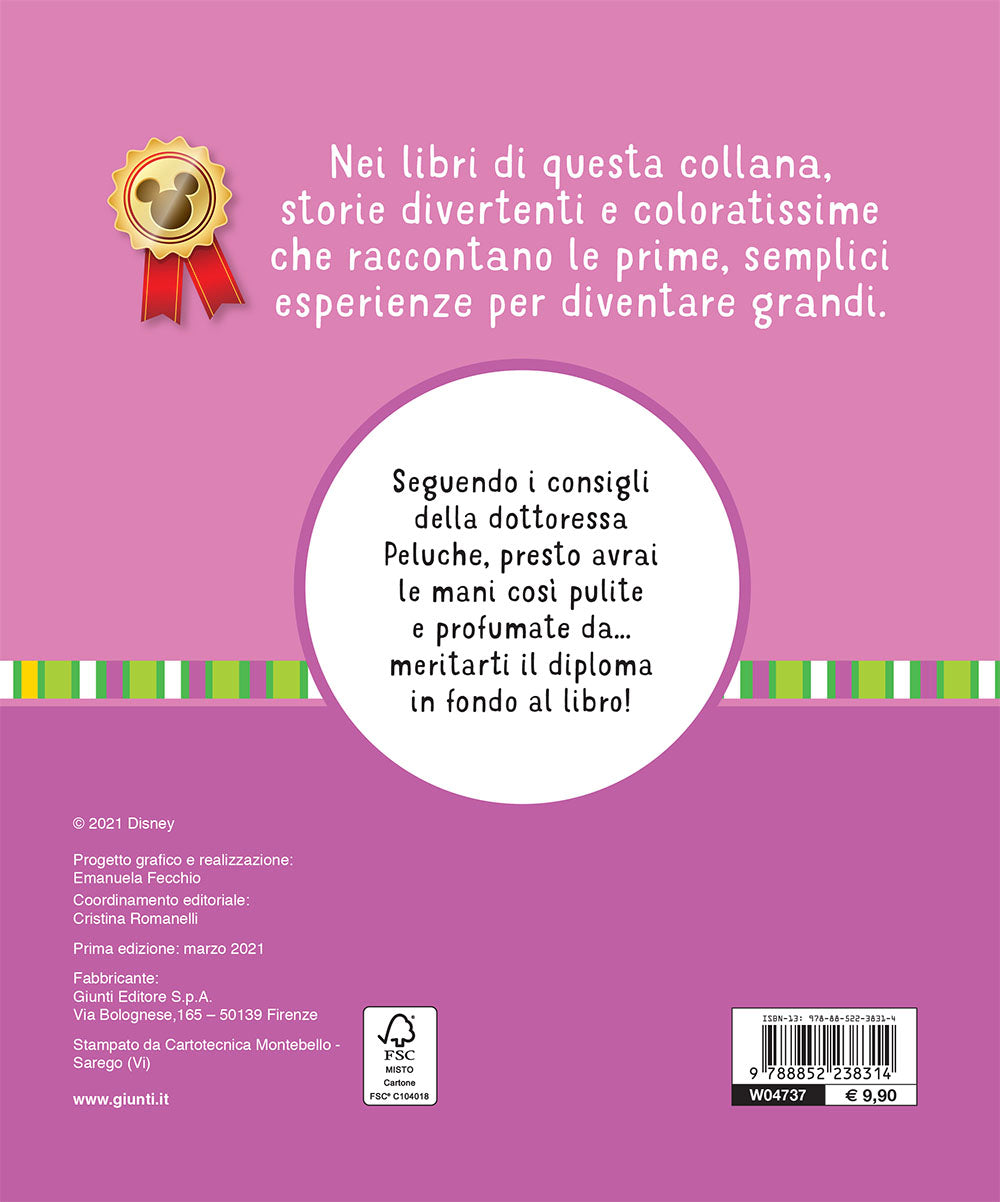 Laviamo le mani Le mie prime storie . Disney Dott.ssa Peluche