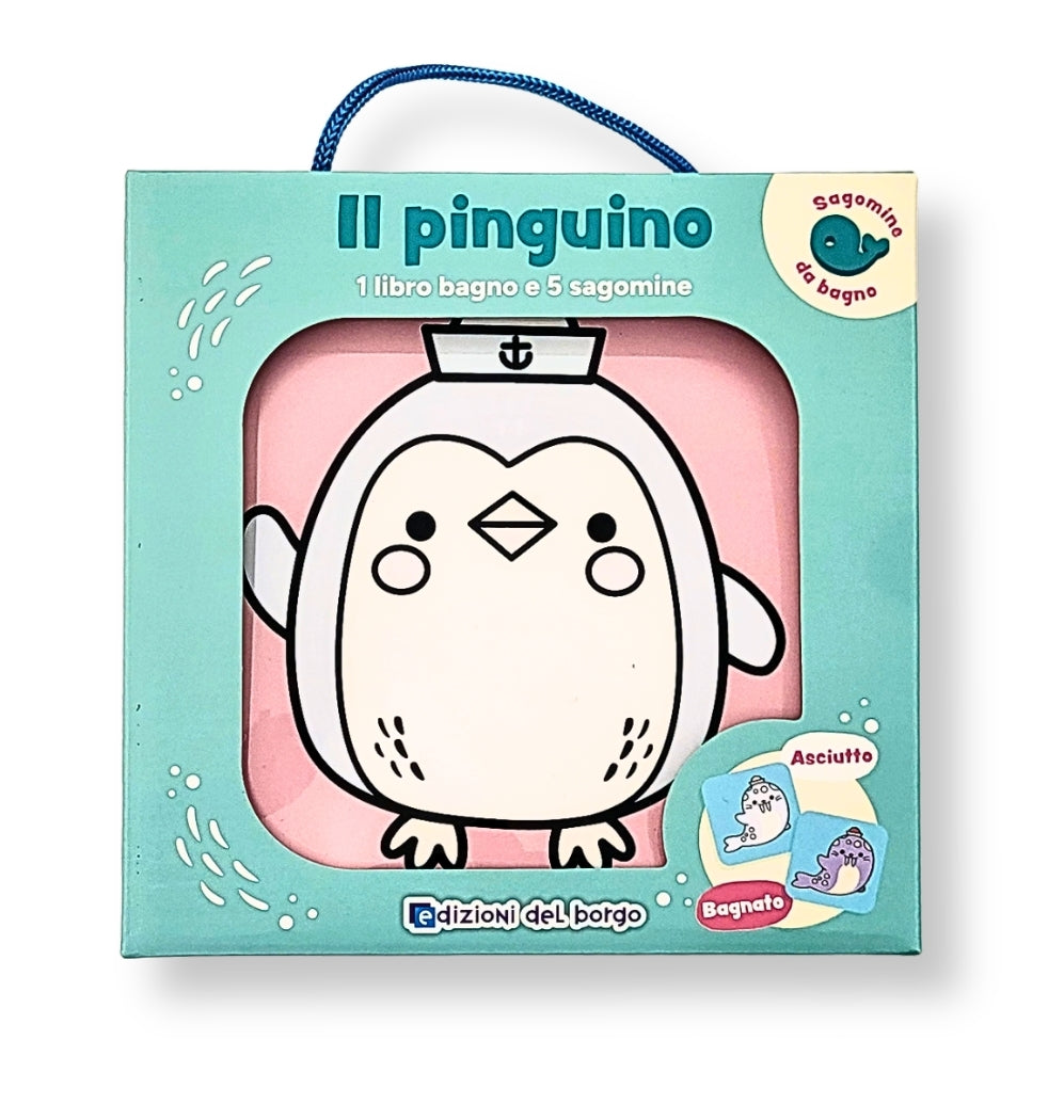 Sagomine da bagno - Il pinguino. 1 libro bagno e 5 sagomine