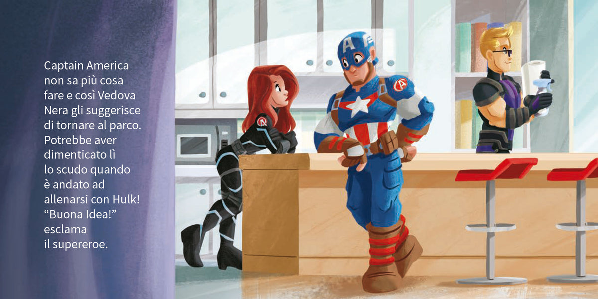 Captain America Dov'è il tuo scudo? I Librottini. Marvel Beginnings