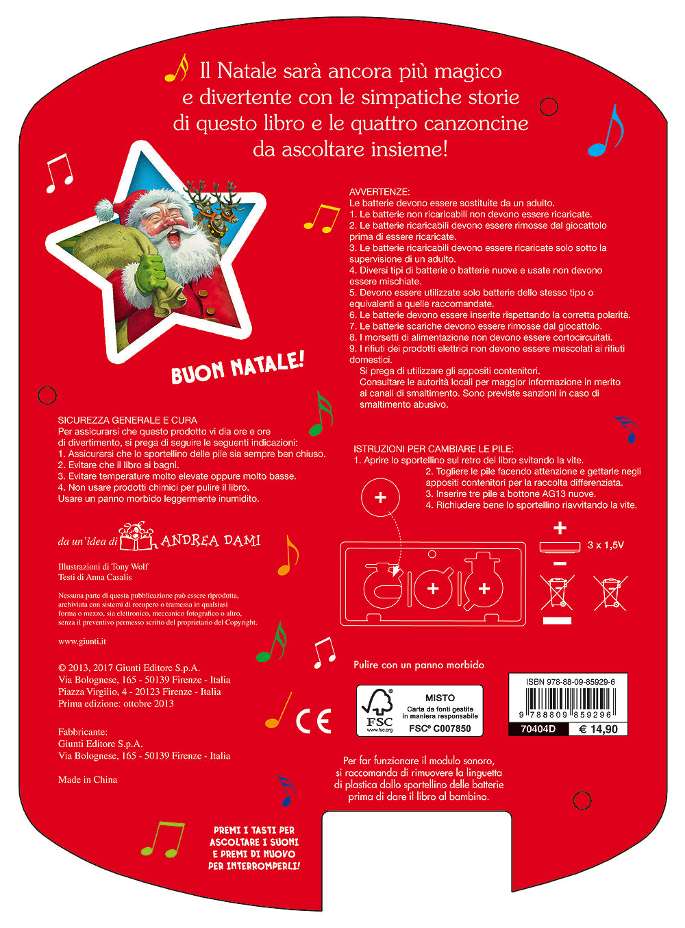 Il Libro del Natale. Un Libro con 4 canzoncine natalizie