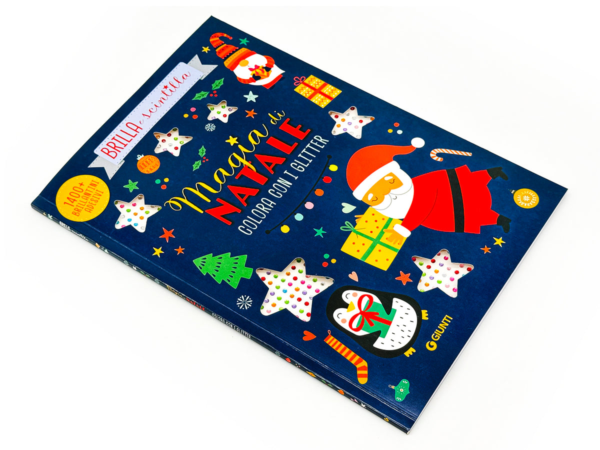 Magia di Natale. Colora con i glitter. Colora con i glitter