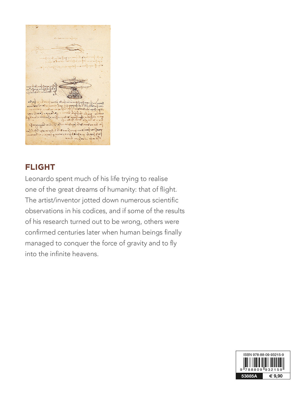 Flight. Leonardo da Vinci. Artist / scientist