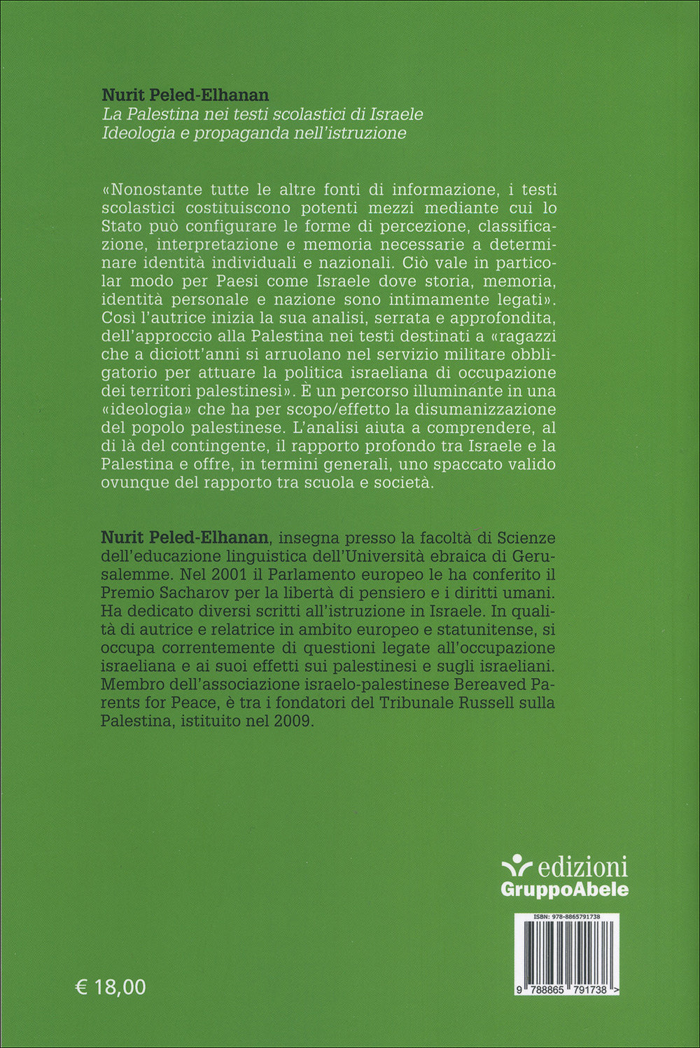 La Palestina nei testi scolastici di Israele. Ideologia e propaganda nell'istruzione