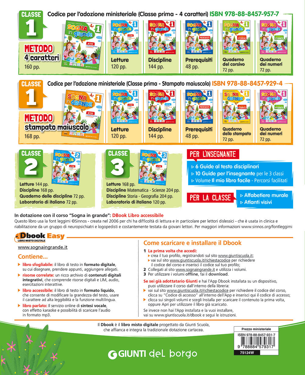 Sogna in grande 1 - Metodo 4 caratteri