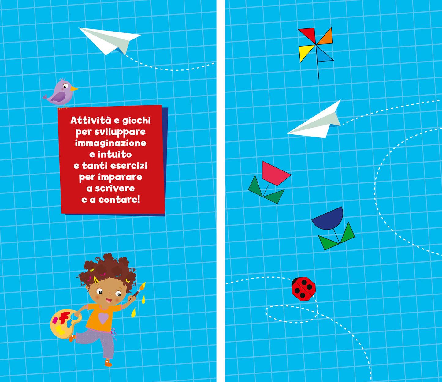 Superquadernini. Disegni e cornicette, Lettere e numeri, Giochi e attività