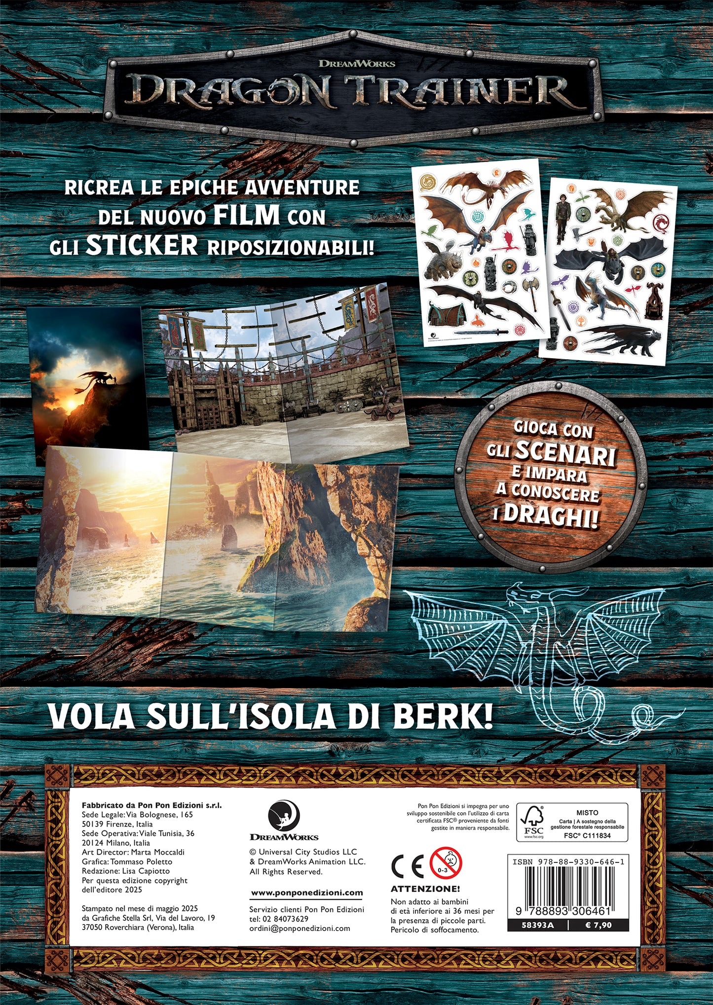 Dragon Trainer. Scenari sticker. Vola con i draghi