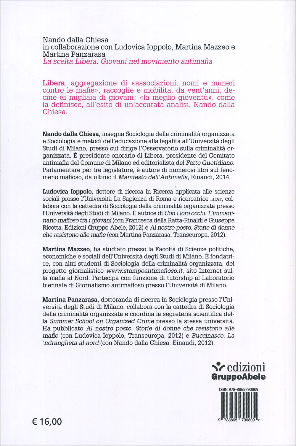 La scelta Libera. Giovani nel movimento antimafia