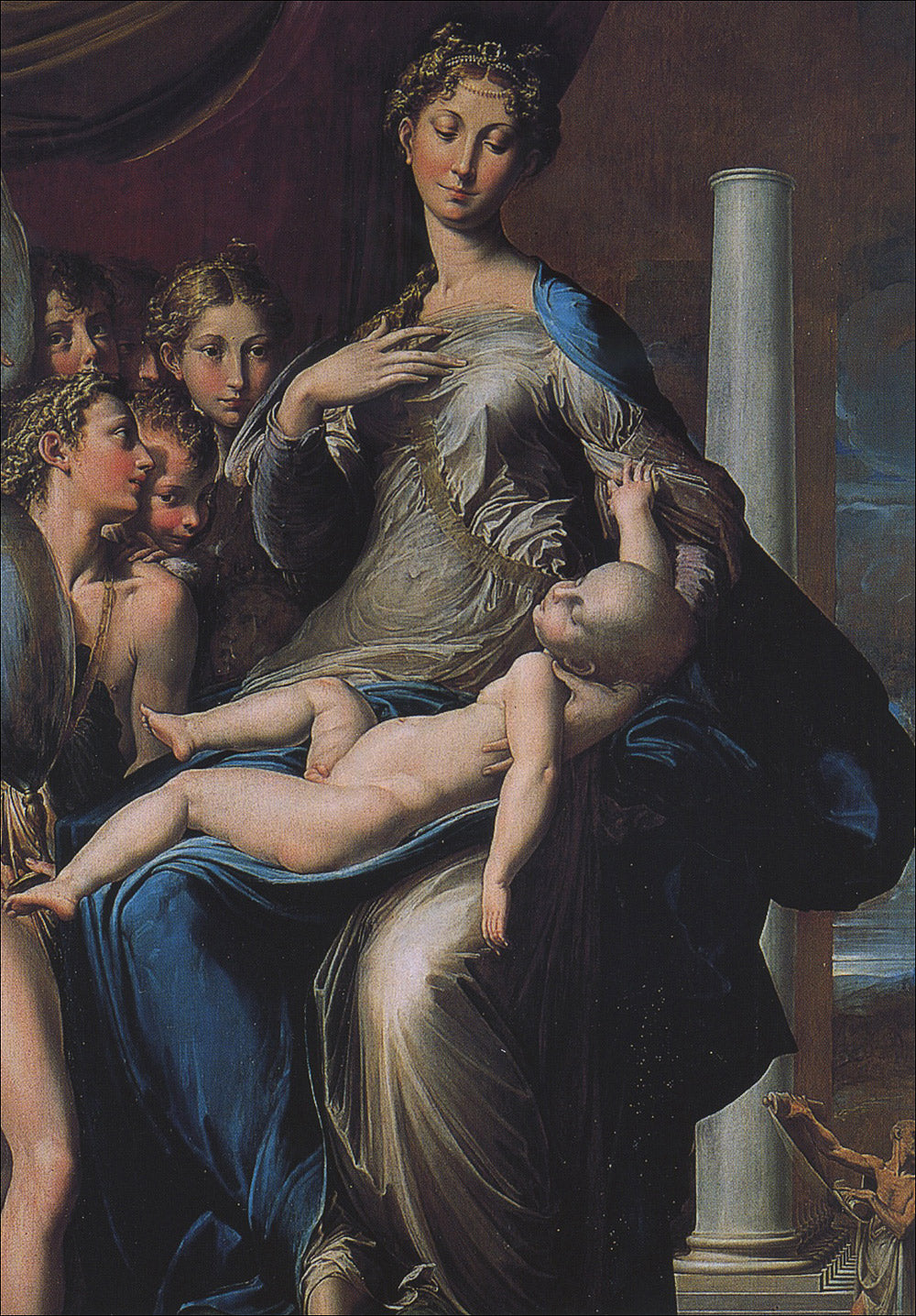 Cartolina. Firenze - Galleria degli Uffizi. Madonna dal collo lungo (1534-1539 circa)