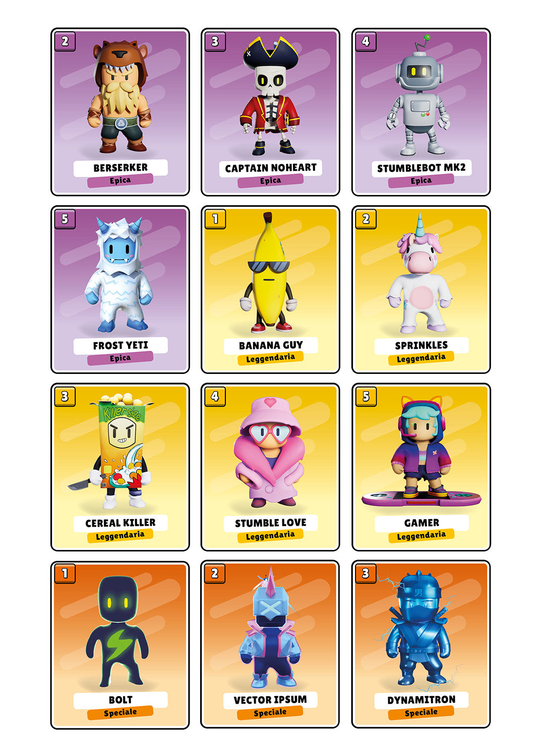 Stumble Guys. Card book. Pronti, partenza, via!