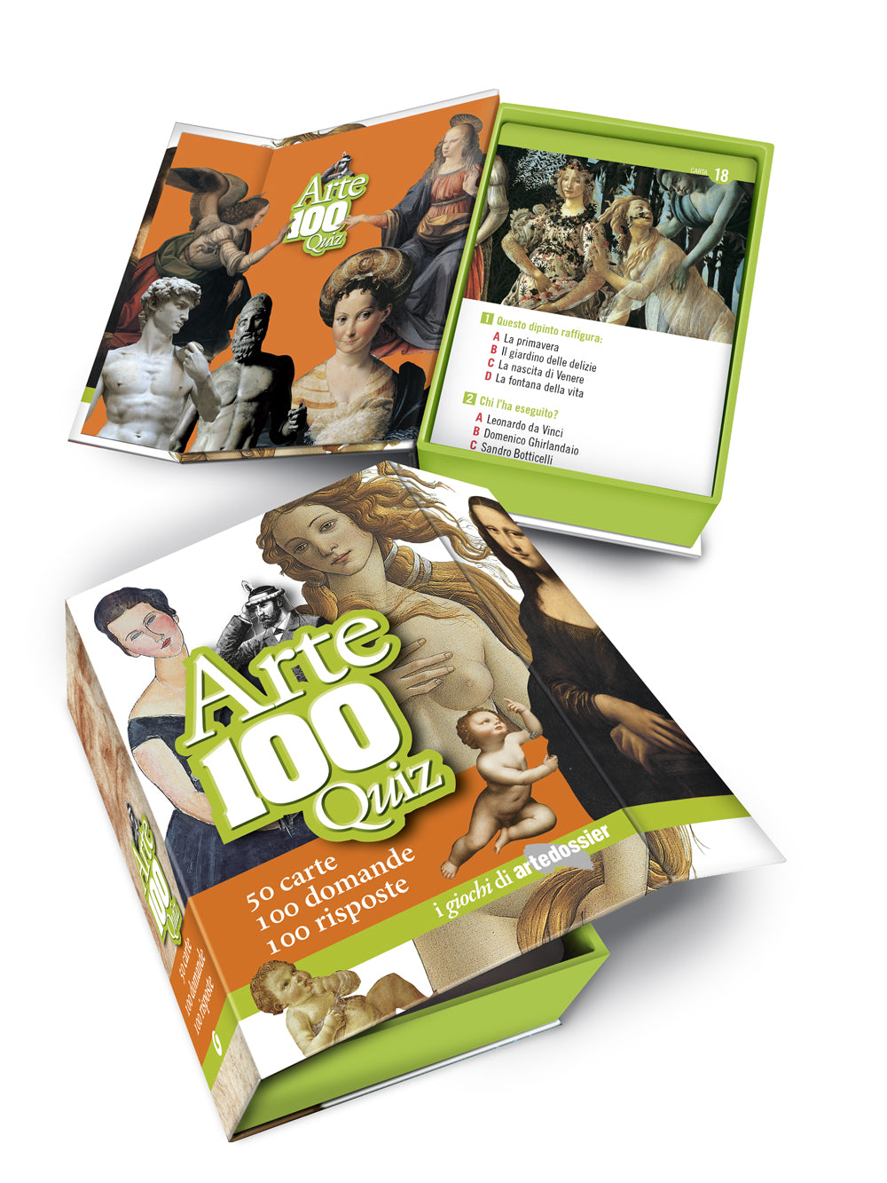 Arte 100 quiz . 50 carte 100 domande 100 risposte